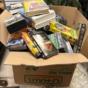 Large lot of video vhs tapes.